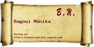 Bagosi Mónika névjegykártya