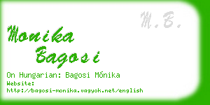 monika bagosi business card